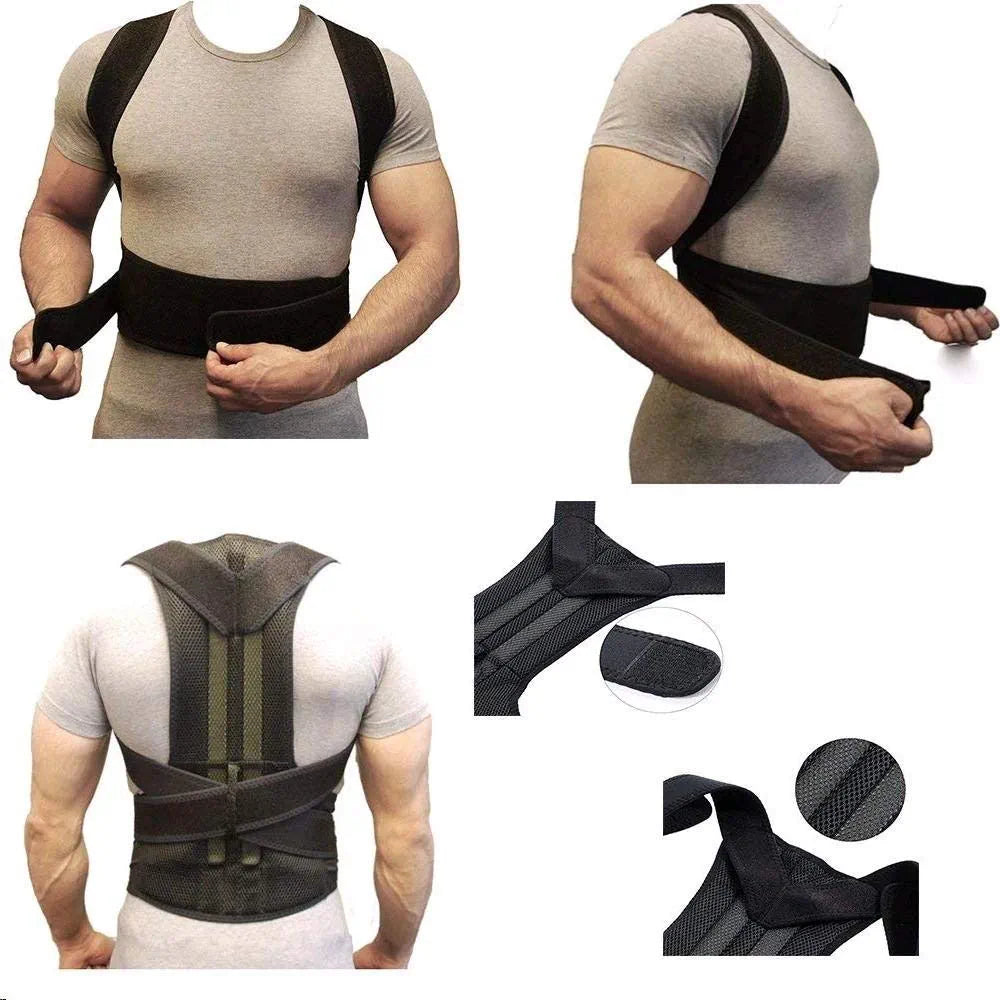 Correcteur de posture réglable - Ceinture de soutien du dos et des épaules