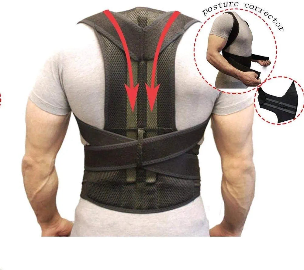 Correcteur de posture réglable - Ceinture de soutien du dos et des épaules